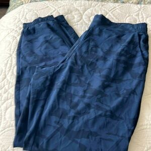 Athleta Brooklyn Textures Navy Jogger size 12 NWOT
